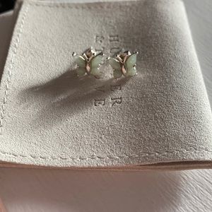 Silver butterfly earrings